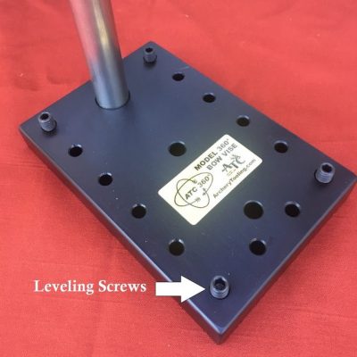 ATC Bow Vise leveling screws.